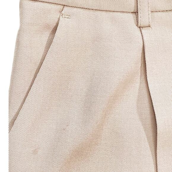Toteme Deep Pleate Straight Trouser Beige Size 36 EU - Picture 4 of 8